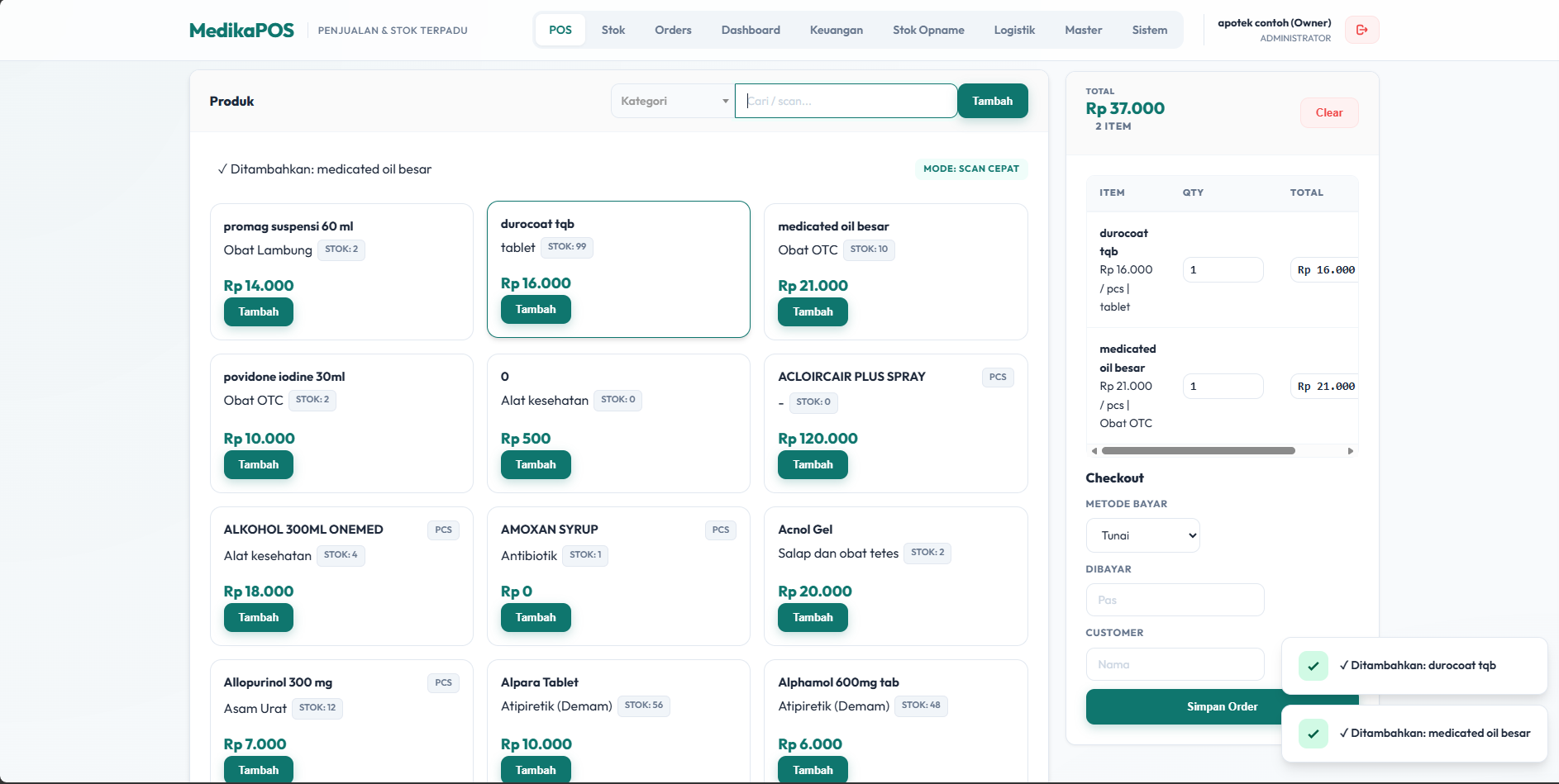 MedikaPOS - SAAS POS Apotek Multi-Cabang